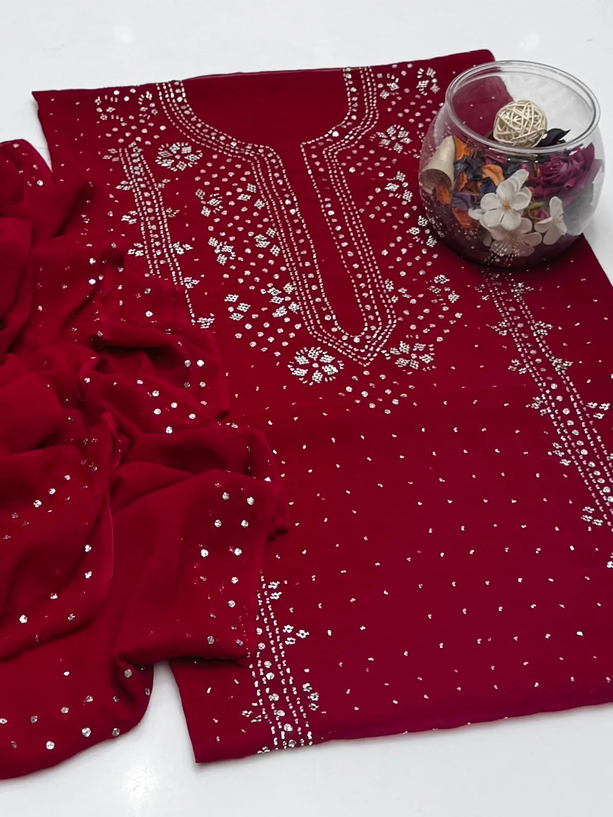 Bamber chiffon Mukesh 2 pc